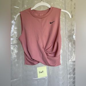Nike Women's Pink Crop Top Size Small